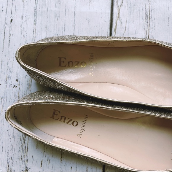 Enzo Angiolini Women’s Aeniltm Glitter Shimmer Ballet Flats Shoes Size 7.5M - Picture 5 of 7